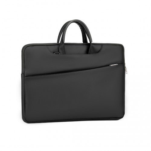 Kono Executive Water-Resistant Laptop Bag With Versatile Carrying Options - Black