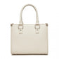 Miss Lulu PU Leather Graceful Spacious Tote Bag with Woven Trim and Detachable Ethnic Strap