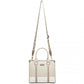 Miss Lulu PU Leather Graceful Spacious Tote Bag with Woven Trim and Detachable Ethnic Strap