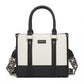 Miss Lulu PU Leather Graceful Spacious Tote Bag with Woven Trim and Detachable Ethnic Strap
