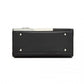 Miss Lulu PU Leather Three-Tone Stitched Shoulder Handbag - Stylish Daily Bag with Adjustable Strap