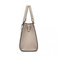Miss Lulu PU Leather Three-Tone Stitched Shoulder Handbag - Stylish Daily Bag with Adjustable Strap