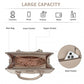 Miss Lulu PU Leather Three-Tone Stitched Shoulder Handbag - Stylish Daily Bag with Adjustable Strap