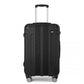 Kono 28 Inch ABS Lightweight Compact Hard Shell Travel Luggage For Extended Journeys - Black