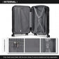 Kono 28 Inch ABS Lightweight Compact Hard Shell Travel Luggage For Extended Journeys - Black
