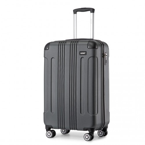 Kono 19 Inch Abs Lightweight Compact Hard Shell Cabin Suitcase Travel Carry-On Luggage - Grey