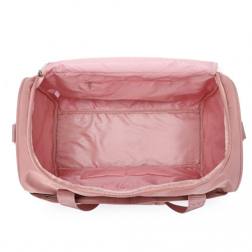 Kono Abs 28 Inch Sculpted Horizontal Design 2 Piece Suitcase Set With Cabin Bag - Nude