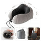 Kono 19 Inch Streamlined ABS Cabin Size Carry-on Suitcase 2 Piece Travel Set with Memory Foam Neck Pillow - Cream