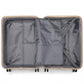 British Traveller 3 Pcs Multi-Texture Polypropylene Hard Shell Suitcase With TSA Lock - Brown/Apricot