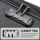 British Traveller 28 Inch Lightweight Soft Shell Expandable Suitcase With TSA Lock - Black