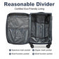 British Traveller 28 Inch Lightweight Soft Shell Expandable Suitcase With TSA Lock - Navy
