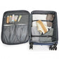 British Traveller 3-Piece Lightweight Soft Shell Luggage Set With TSA Locks - Navy
