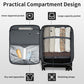 Kono 28 Inch Lightweight Durable Soft Shell Suitcase with TSA Lock and Separate Wet/Dry Compartment - Black
