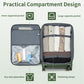 Kono 28 Inch Lightweight Durable Soft Shell Suitcase with TSA Lock and Separate Wet/Dry Compartment - Green