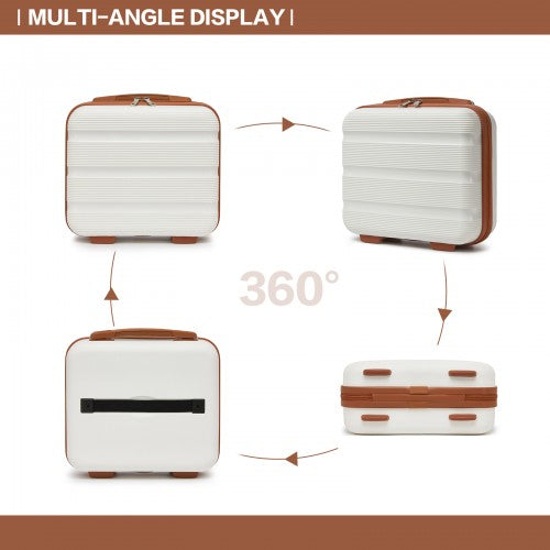 Kono 12-Inch PP Hardshell Lightweight Vanity Case for Travel & Daily Use