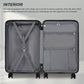 Kono Durable 24 Inch ABS+PC Hardshell Suitcase with TSA Lock Lightweight Travel Luggage with 360° Spinner Wheels - Black