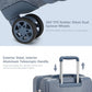 Kono 20 Inch Cabin Size Minimalist Hard Shell ABS+PC Carry-On Suitcase with TSA Lock 360 Spinner Wheels - Denim Blue