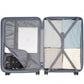 Supercase 28 Inch Sleek Geometric Pattern Hard Shell ABS+PC Check-In Suitcase with TSA Lock for Effortless Travel - Denim Blue