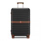 Kono ABS+PC 28-Inch Striped Design with Colour-Block Details Large Checked Luggage for Longer Travels