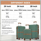 Kono ABS+PC Striped Design with Colour-Block Details 3-Piece Hardshell Luggage Set with Spinner Wheels
