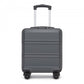 Kono 16 Inch ABS Hard Shell Under-Seat Cabin Suitcase with Spinner Wheels