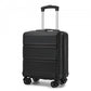 Kono 16 Inch ABS Hard Shell Under-Seat Cabin Suitcase with Spinner Wheels