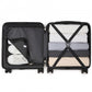 Kono 16 Inch ABS Hard Shell Under-Seat Cabin Suitcase with Spinner Wheels