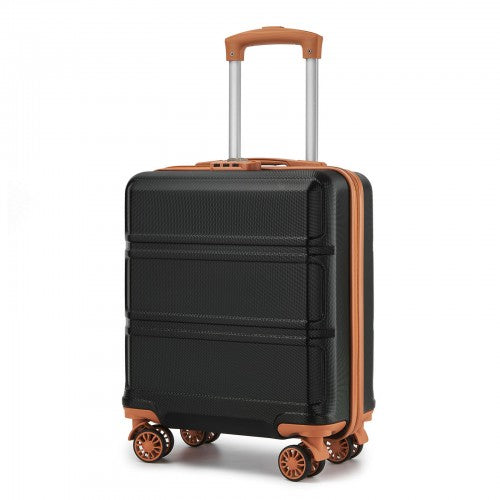 Kono 16 Inch ABS Hard Shell Under-Seat Cabin Suitcase with Spinner Wheels