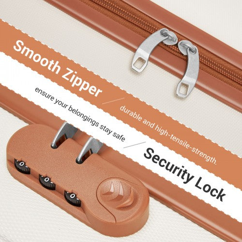 Kono 16 Inch ABS Hard Shell Under-Seat Cabin Suitcase with Spinner Wheels