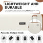 Kono 28 Inch Minimalist Hard Shell ABS+PC Check-In Suitcase with TSA Lock 360° Spinner Wheels - Cream/Brown