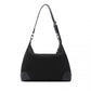 Miss Lulu Lightweight Chic Mesh Casual Shoulder Bag With Protective PU Accents - Black