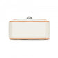 Miss Lulu Practical Quilted PU Leather Crossbody Handbag with Secure Lock and Everyday Storage - Beige