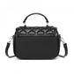 Miss Lulu Practical Quilted PU Leather Crossbody Handbag with Secure Lock and Everyday Storage