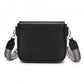 Miss Lulu Chic Fashion PU Crossbody Shoulder Bag with Detachable Woven Strap for Women
