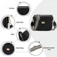 Miss Lulu Chic Fashion PU Crossbody Shoulder Bag with Detachable Woven Strap for Women