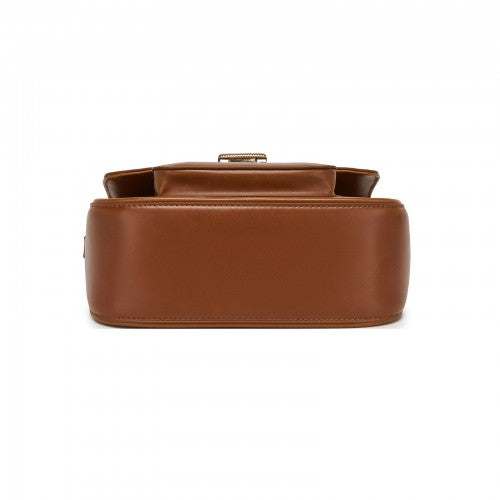 Miss Lulu Chic Fashion PU Crossbody Shoulder Bag with Detachable Woven Strap for Women