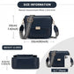 Miss Lulu Chic Fashion PU Crossbody Shoulder Bag with Detachable Woven Strap for Women