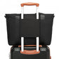 Kono Comfortable and Easy-Carry Large-Capacity Travel Tote with Laptop Sleeve, Trolley Sleeve and Crossbody Strap