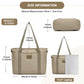 Kono Comfortable and Easy-Carry Large-Capacity Travel Tote with Laptop Sleeve, Trolley Sleeve and Crossbody Strap