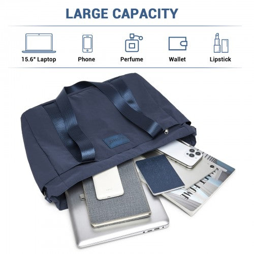 Kono Comfortable and Easy-Carry Large-Capacity Travel Tote with Laptop Sleeve, Trolley Sleeve and Crossbody Strap