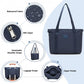 Kono Comfortable and Easy-Carry Large-Capacity Travel Tote with Laptop Sleeve, Trolley Sleeve and Crossbody Strap