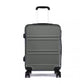 Kono Abs Sculpted Horizontal Design 20 Inch Cabin Luggage - Grey