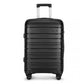 Kono 28 Inch Multi Texture Hard Shell Pp Suitcase - Classic Collection - Black