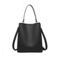 Miss Lulu Soft Leather Look Handbag - Black