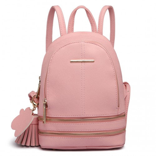 Miss Lulu Leather Look Small Fashion Backpack