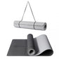 Kono TPE Non-Slip Classic Yoga Mat - Black & Grey