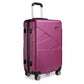 Kono 24 Inch Bandage Effect Hard Shell Suitcase - Purple