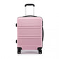 Kono Abs Sculpted Horizontal Design 20 Inch Cabin Luggage - Pink