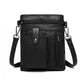 Miss Lulu Multi Compartment Cross Body Shoulder Bag - Black