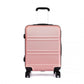 Kono Abs Sculpted Horizontal Design 20 Inch Cabin Luggage - Nude